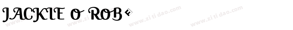 Jackie O ROB字体转换